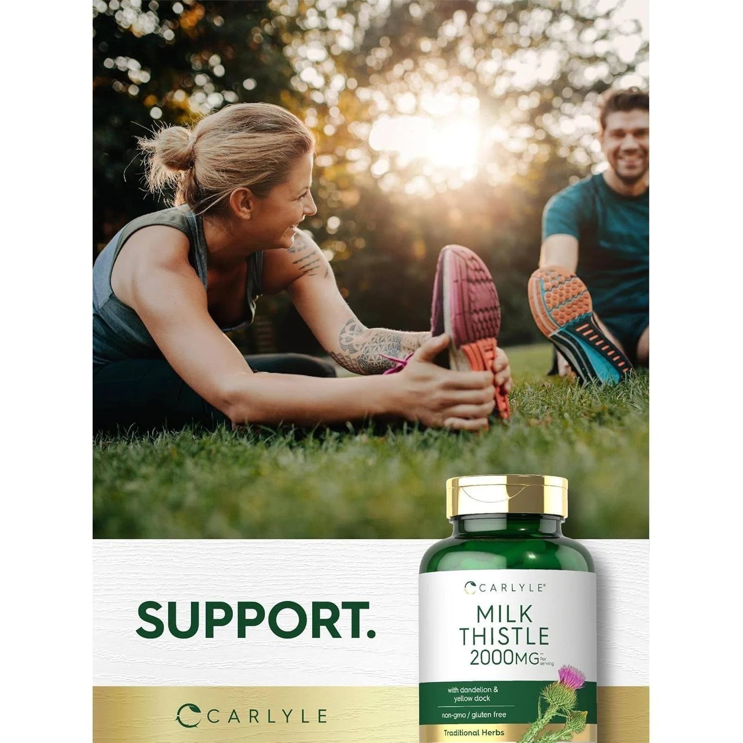 Carlyle Milk Thistle 2000mg with Dandelion & Yellow Dock